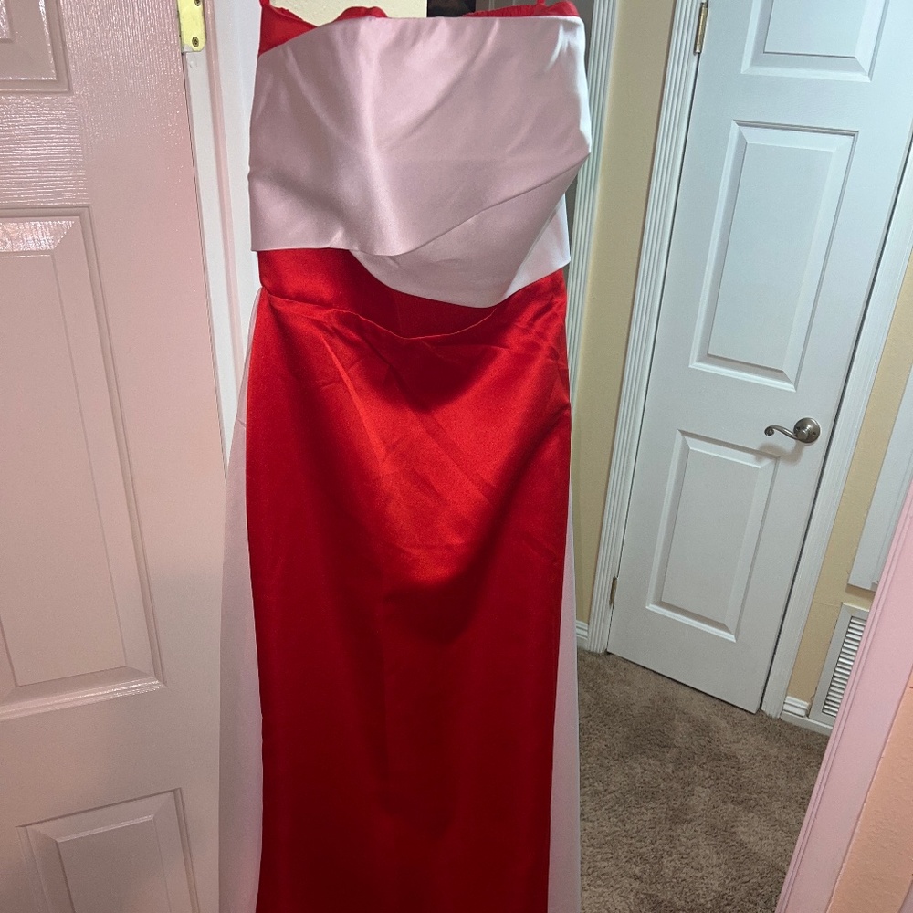 Red gown
